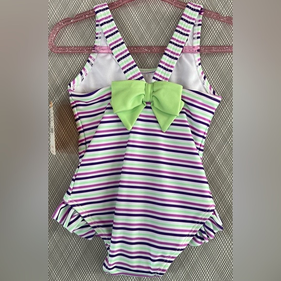 Gymboree - Striped Pineapple Swimsuit (Size 12-18m) - Picture 2 of 4